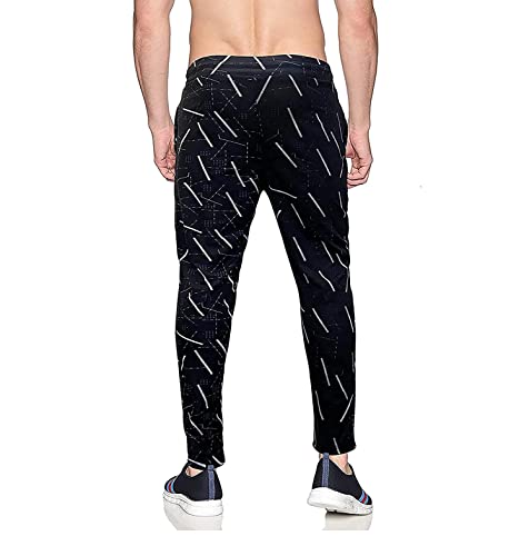 Image of AVOLT Men Slim Fit Lycra Blend Track Pants