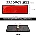 povtii 2 PCS Motorcycle Warning Reflectors, M6×1.0 Waterproof Plastic Reflective Warning Reflector, Motorcycle Rear Safety Reflector with Screw, Universal Motorcycle Accessories (Rectangular, Red)