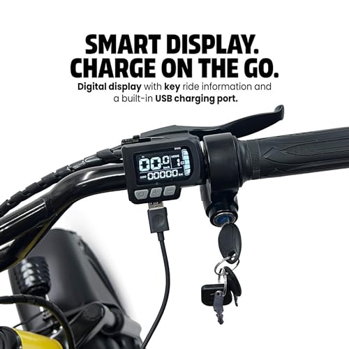 Image of Velzi Electric Cycle for Adults | Fat Tyre E-Bike | Dual Suspension | 25 km /h Top Speed | Comfortable Upright Ride | Stylish Urban Commuter Electric Bicycle (Canary Yellow)