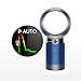 Dyson Pure Cool, DP04-HEPA Air Purifier and Fan WiFi-Enabled, Large Rooms, Automatically Removes Allergens, Pollutants, Dust, Mold, VOCs, Blue