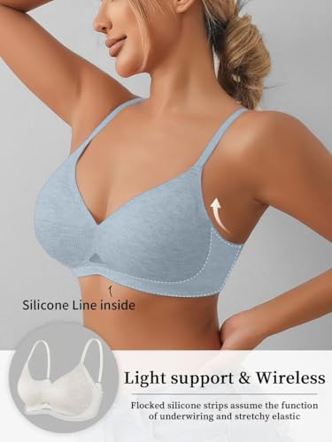 Image of Celary Woman's Bra|| Lightly Padded Wirefree Bra|| with Removable Pad ||Smooth and Soft Cotton Blend Seamless Design||Ultra Lightweight