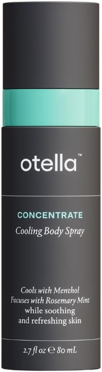 Otella Cooling Body Spray with Menthol and Rosemary Mint, 2.7 oz. | Immediate Heat Relief Lasting 30 Minutes | Anytime Body Cooling | TSA Approved | Gluten Free | Vegan | Paraben Free