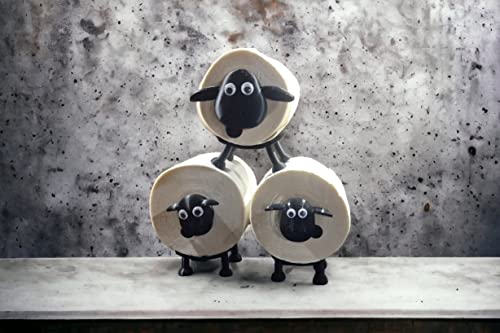 Suporte Decorativo de Papel Higiênico Modelo Shaun Carneiro