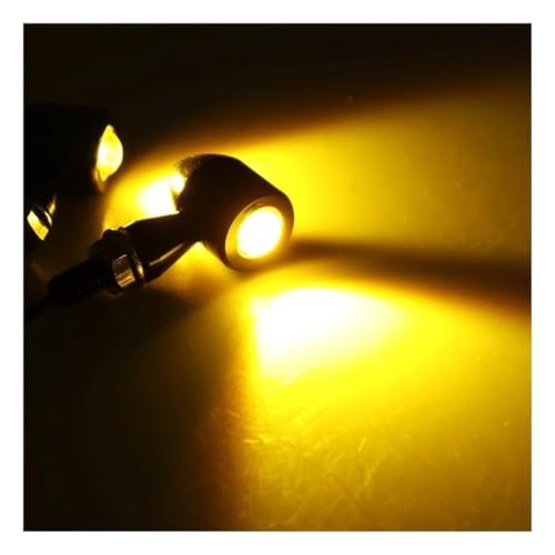 Feu arrière LED jaune pour plaque d'immatriculation de moto style Eagle Eye - 6