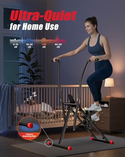 Image of AL01 Stair Stepper, Foldable Steppers for Exercise at Home, Full-Body Cardio Workout Climber with Adjustable Pedals, Extended Step Range, 270LB Loading Capacity