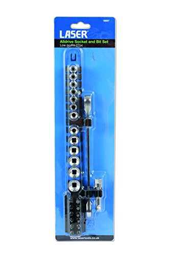 Laser 6887 Low Profile Alldrive Socket & Bit Set 1/4"D 27pc, Variety Pack - Image 2