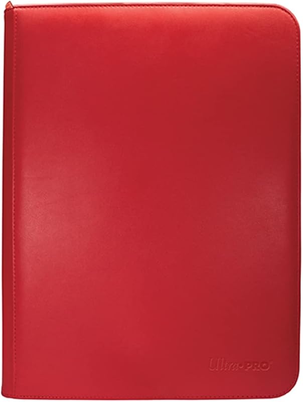 Ultra Pro 7442715903 Vivid 9 Pocket Zippered PRO-Binder Red