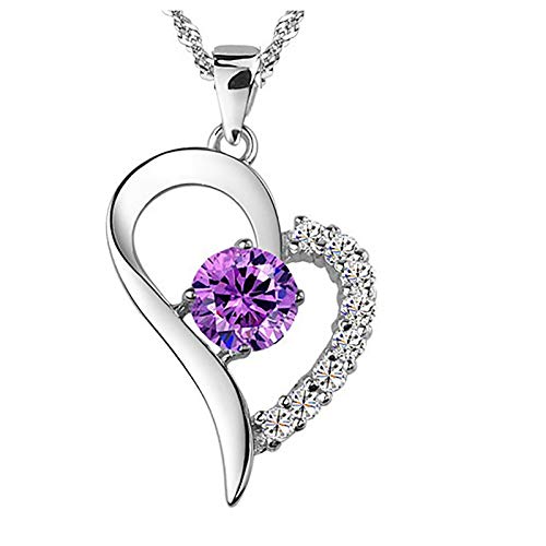 Collier pendentif coeur en perle de pêche pour la Saint-Valentin