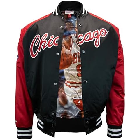 Veste légère Satin Mitchell & Ness - D. Rodman Cover