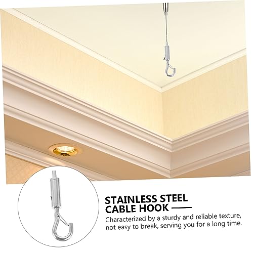 GLEAVI 20 piezas Tensor con Gancho para Cable Accesorios de Suspensión Material Resistente para Colgar Diseño Versátil para Uso Interior y Exterior Instalación Fácil y Rendimiento miniatura 7