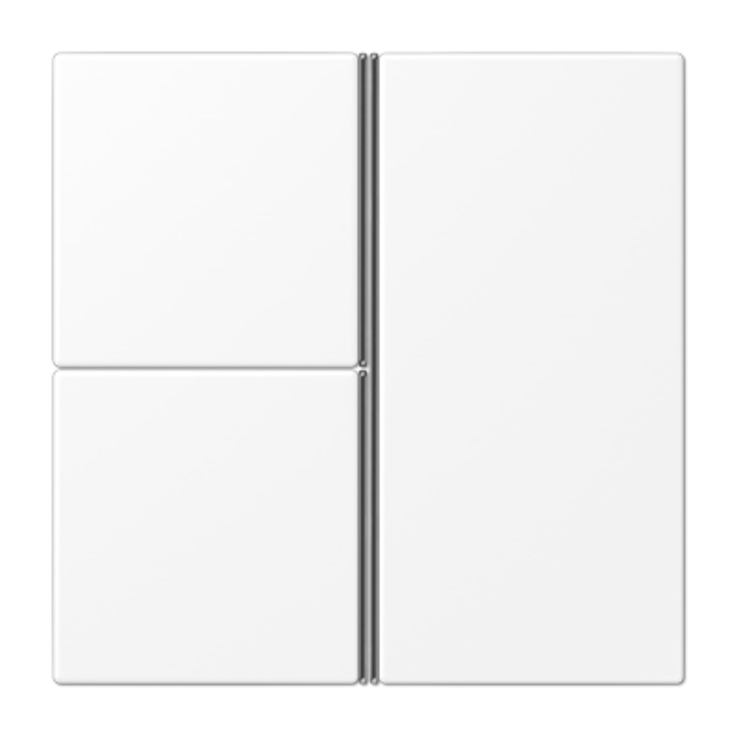 Kit touches F40 JUNG blanc mat pour salon contemporain et cuisine épurée