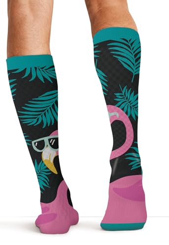 Image of Cherokee Compression Socks 10-15 mmHg Knee High 1 Pair Pack