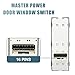 X AUTOHAUX Master Power Door Window Switch AUTODOWN for Hyundai Elantra 2011 2012 2013 2014 2015 No.93570-3X000 Left Driver Side