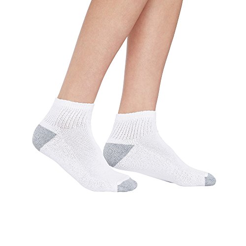 Hanes Women's Cushioned Ankle Athletic Socks 10-Pack