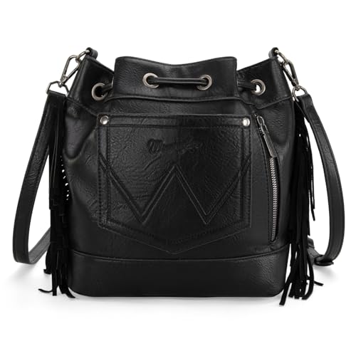 Image of Wrangler Hobo Bags for Women Designer Aztec Bucket Purses Western Tapestry Shoulder Handbags