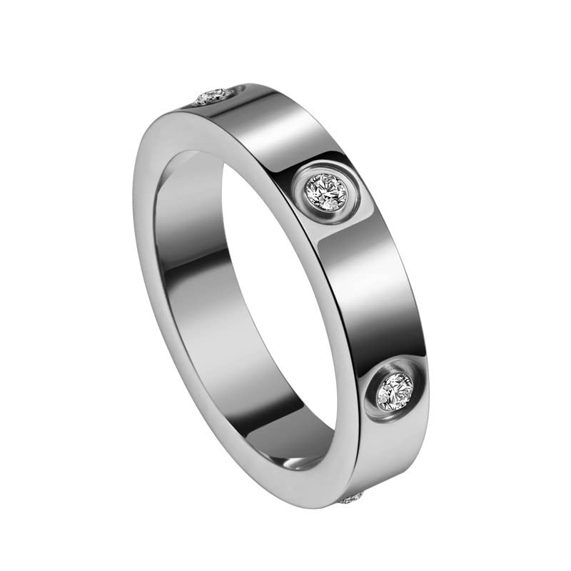 Satin-brushed allure Love Diamond Ring For women & Girls-image-38