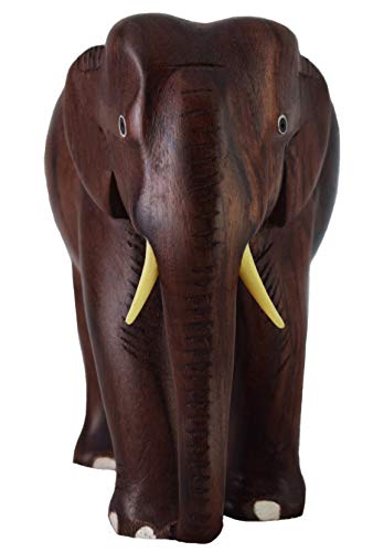 Image of 3-inch Rosewood Elephant Showpiece (Brown), Animal