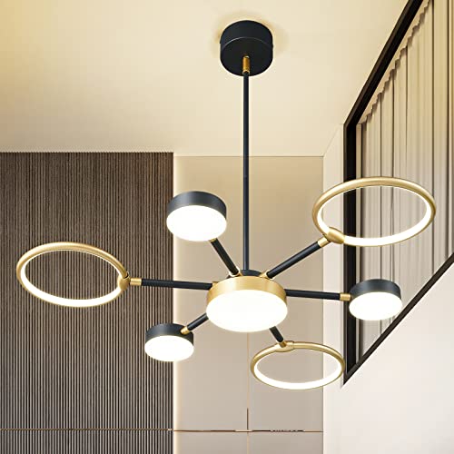 Suspension moderne noir et or pour illuminer votre cuisine - 2