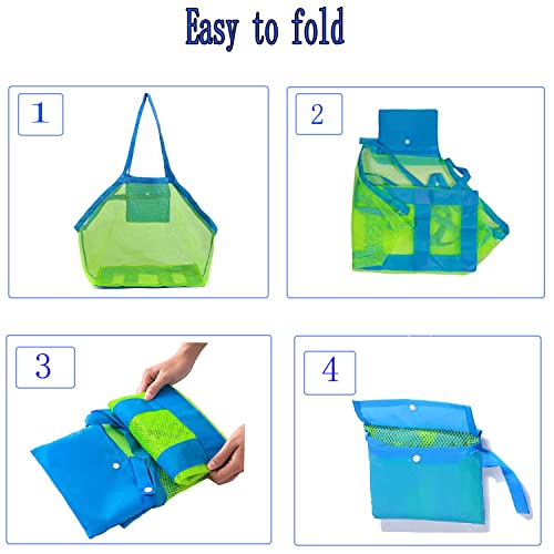 Borsa per Giocattoli da Spiaggia,2 Pezzi Borsa a