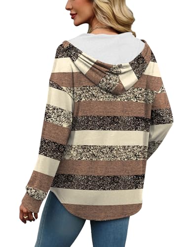 Image of Sampeel Hoodies for Women Trendy Fall Fashion 2025 V Neck Oversized Sweatshirt Plus Size Tops Clothes