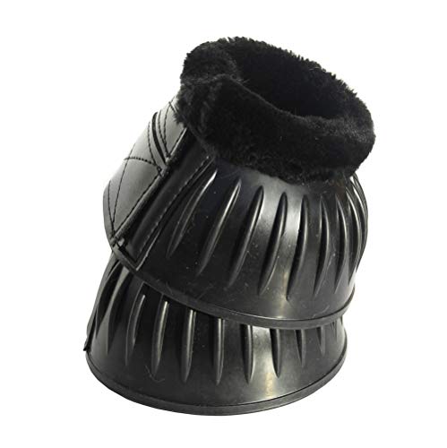 Rhinegold 0 Fleece Trim Over-Reach Boot-Medium Black Hufglocken, Schwarz, M Cover