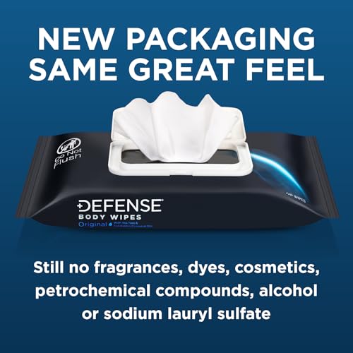 Defense Soap All Natural Body Wipes with Tea Tree Oil | Wrestling, Combat, Camping, Gym, Post Workout Shower Wipes for Men and Women. 40 Count - Thumbnail 2