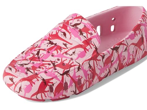 Image of Floafers Kids Unisex Prodigy Driver Print (Big Kid) Pink Dino Camo 4 Big Kid M