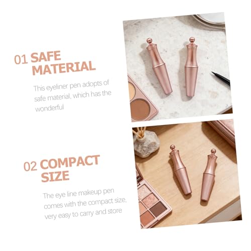 Set 2 delineadores líquidos magnéticos rosa oro 4ml miniatura 3