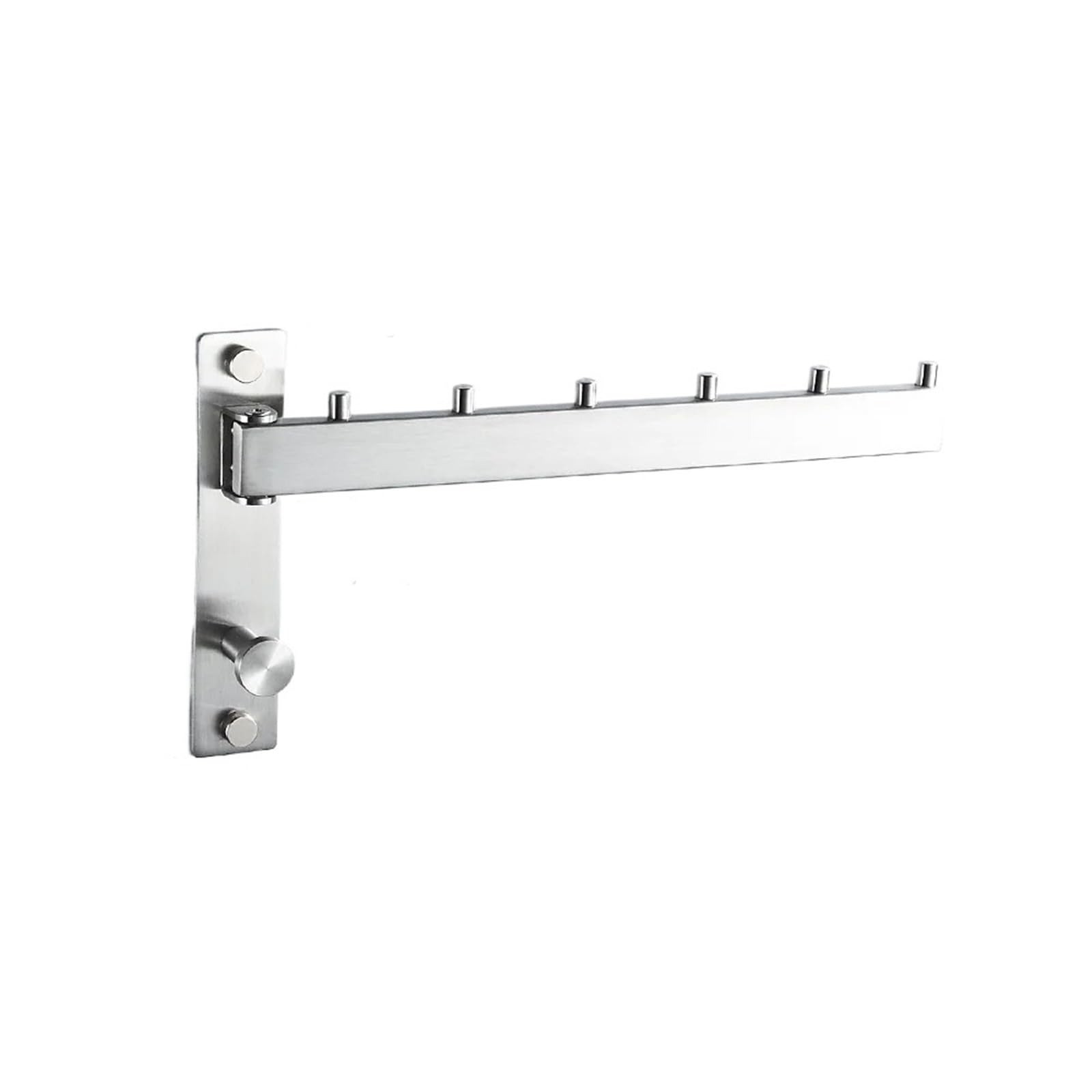 Towel Bar Towel Bar Bathroom Flexible 304 Stainless Steel 180 Swivel Rotation Brushed Clothes Hanger Towel Rack Wall Mounted(Color 01)