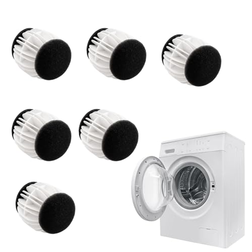 Fusselbälle Waschmaschine, 6 Stück Wäschebälle für Waschmaschine, Tierhaarentferner Waschmaschine mit Hochwertigem Material, Ideal für Haare, Staub und Schmutz