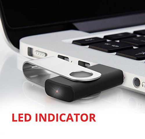 10 X Mosdart 2Gb Usb2.0 Bulk Flash Drives Small Capacity 360° Rotation Thumb Drives Jump Drive Memory Stick Zip Drive With Led Indicator,Black - 10Pack(Unbranded) #TOP5