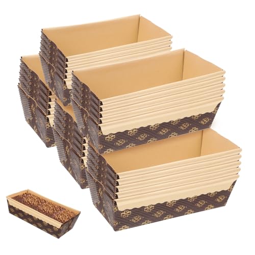 ULTECHNOVO 25 Piezas Moldes Rectangulares para Hornear Resistentes al Calor Bandejas para Pasteles y Panes Apilables para Panadería y Postres