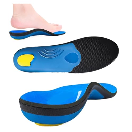 Plantillas ortopédicas con soporte de arco para hombres y mujeres, tenis para fascitis, pies planos, plantillas ortopédicas para zapatos deportivos (UE (38-39)-250 mm)