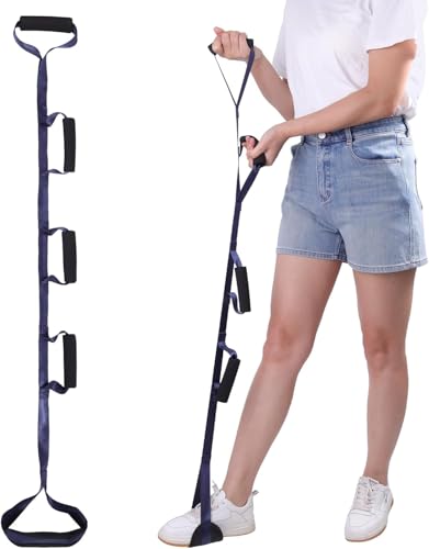 JIADEXIN Leg Lifter Strap with Padded Handgrips and Feet Loop,Leg Lifter Hip&Knee Replacement Surgery Recovery Kit