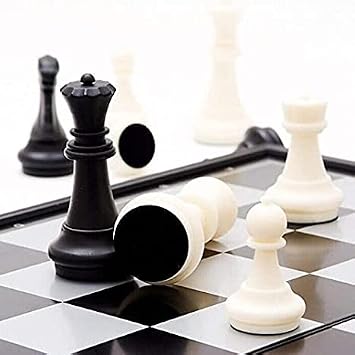 Magnetic Travel Chess Set 10 Inches with Folding Chess Board Educational Toys for Kids and Adults