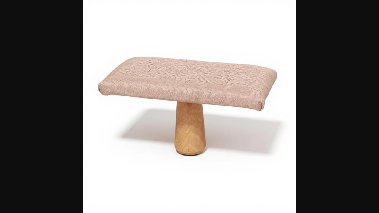 Kneeling Meditation Bench, Single-Leg Wooden Stool, Ergonomic Tranquility Seat, Home Stretching Milk Tea Large-image-38