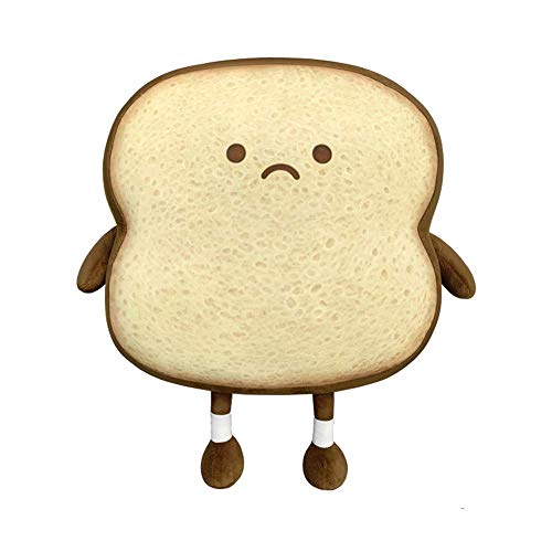 VHYHCY Toast Bread Pillow Funny Food Plush Toy Pillows Small Cute Stuffed Plush Toast Sofa Pillow (Toast â€‹â€‹Bread, Brown)