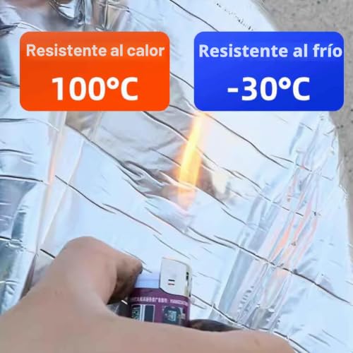 Miniatura 4 de Tela Asfáltica Autoadhesiva Tejado, Cinta De Aluminio Impermeable, Rollo Bituminoso Reparación Adhesiva Para Terraza Techos Goteras Grietas 40x200cm