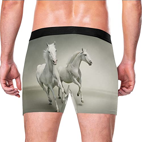 Bóxer para hombre calzoncillos Vnurnrn de caballo, pack de 2 ropa interior ultrasuave cómoda 3