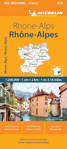 France: Rhone-Alps Map 523 (Michelin Maps, 523)