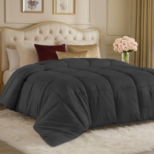 Image of Utopia Bedding Duvet Insert, Cal King Size Comforter 96 x 102 Inches, Grey