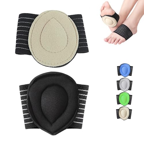 土踏まず 足裏 サポーター かかと サポーター かかと クッション 衝撃吸収 足裏 保護パッド 立ち仕事 ランニング 登山 立ち仕事 スポーツ 男女兼用 アウトドア用品 (ベージュ,10.5×9.3×2cm)