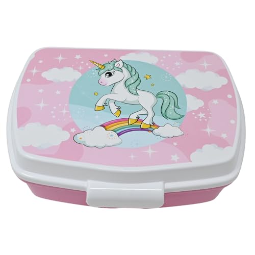 damaloo Boîte à déjeuner licorne pour fille - Avec grand compartiment, sans BPA - Pour l'école et la maternelle - Pour les snacks, les sandwiches, le goûter pour enfants