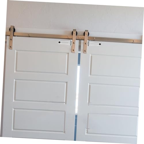 Uonlytech 2 pares de bisagras para puerta plegable y cerradura combinada para puertas de clóset, con pestillo de seguridad, plástico y metal miniatura 7