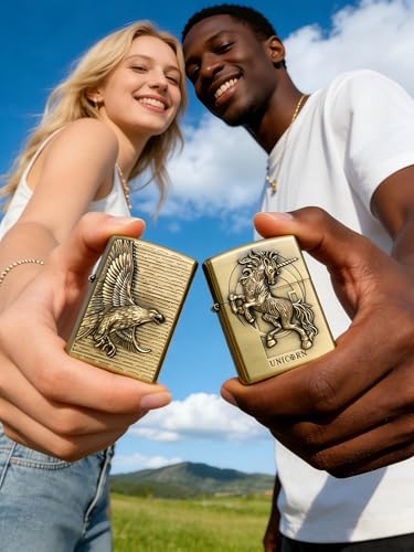 Encendedor de queroseno vintage, el regalo coleccionable perfecto para papá con relieve 3D 6
