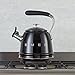 SMEG Retro Stovetop Whistling Kettle – 2.4Q (Black)