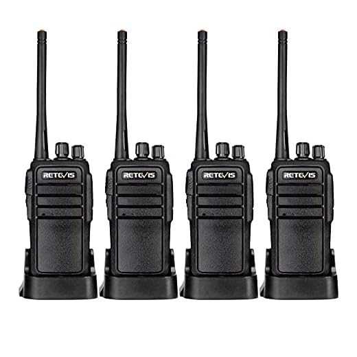Case of 4,Retevis RT21 Walkie Talkies Adults Rechargeable, Two Way Radios Long Range,16 Channels VOX Scan Emergency 2-Way Radio for Family and Small Organization Business