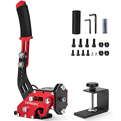 Image of Aikeec 64 Bit Usb Handbrake With Clamp For Pc Windows Sim Racing Games G25 G27 G29 T500 Fanatecosw Dirt Rally With Handle Grip