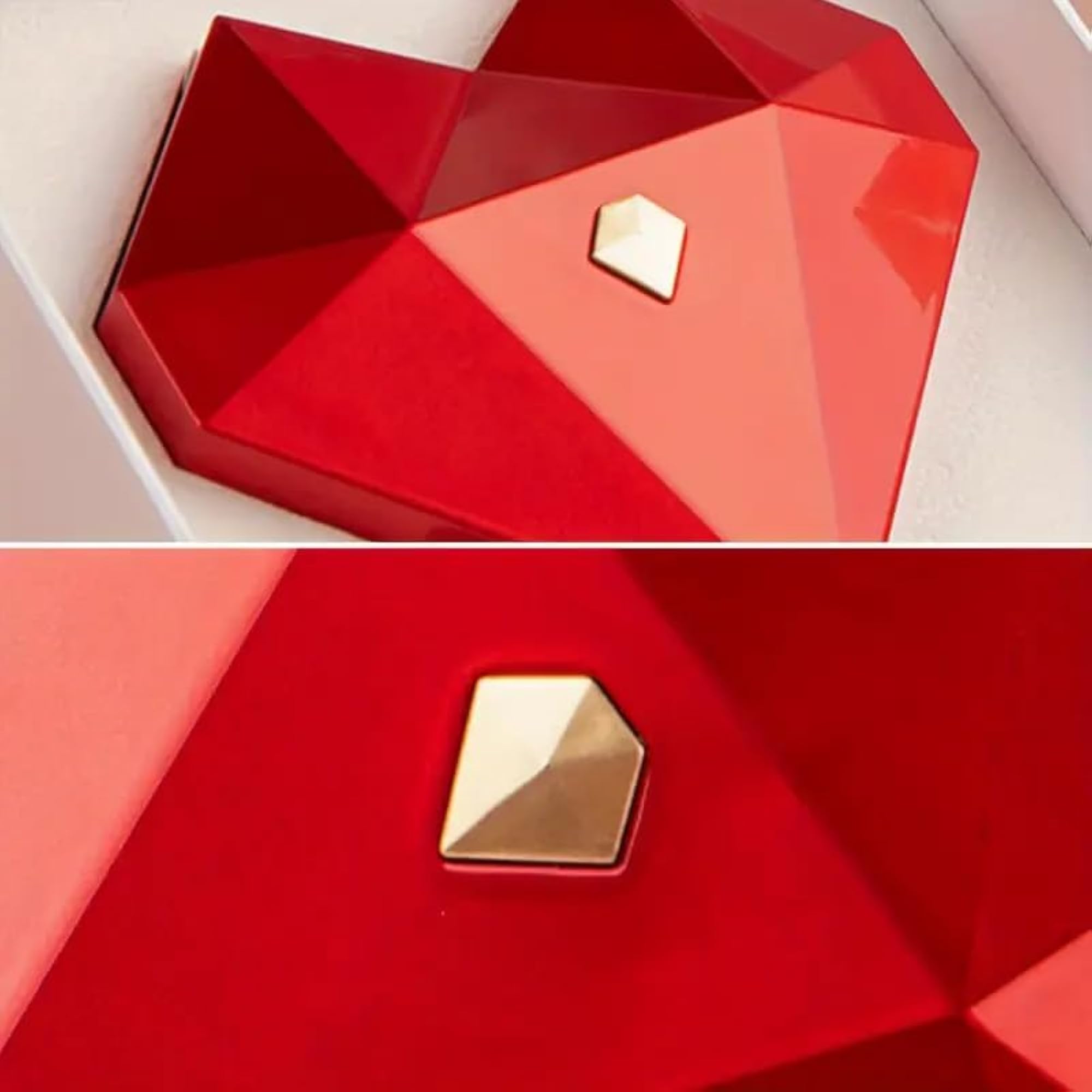 Heart Shaped Ring Box, Elegant Gift for Engagement
