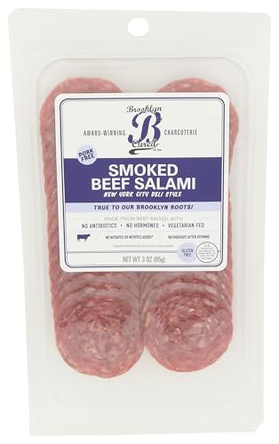 Brooklyn Cured, Salami Beef Smoked Sliced, 3 Ounce